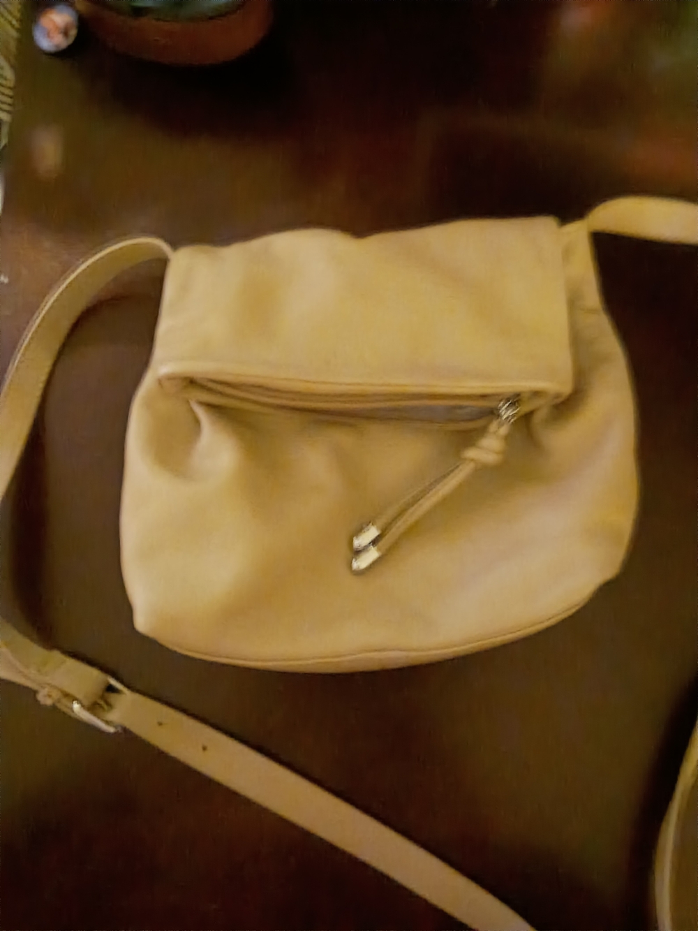 Vincent Camuto Crossbody Shoulder Bag in Beige